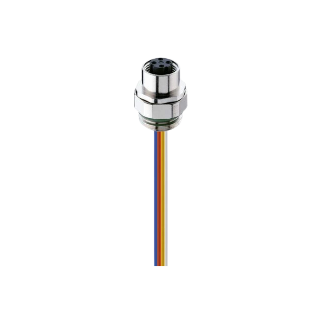 M12 - D coded Industrial Etehernet Receptacle female